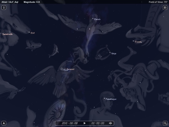 free night sky map